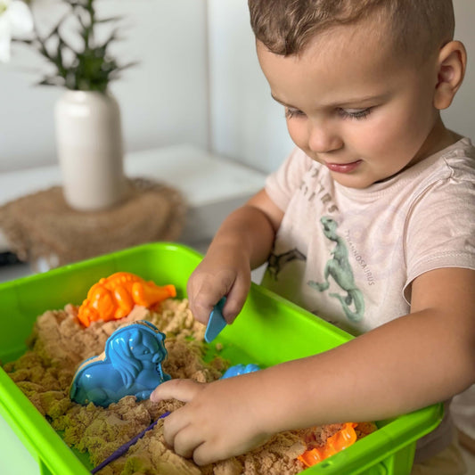 WOOPIE kinetinio smėlio rinkinys „Safari“, 1,5 kg – nuotrauka 2