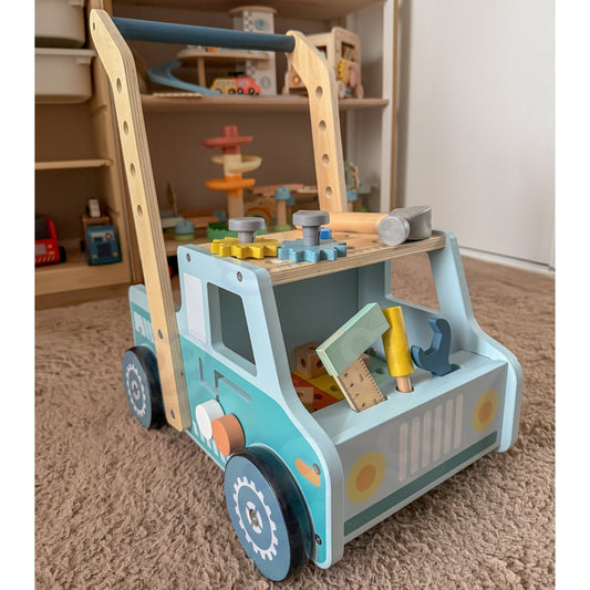 TOOKY TOY medinė vaikštynė ir meistro dirbtuvės – nuotrauka 2