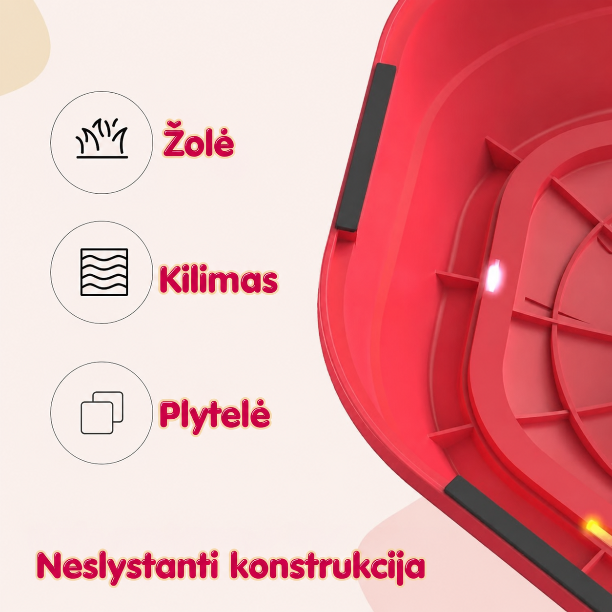 WOOPIE interaktyvūs balansavimo akmenys, 5 vnt.