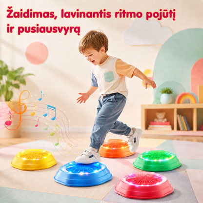 WOOPIE interaktyvūs balansavimo akmenys, 5 vnt.