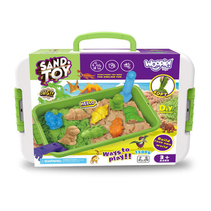 WOOPIE kinetinio smėlio rinkinys „Safari“, 1,5 kg – nuotrauka 9