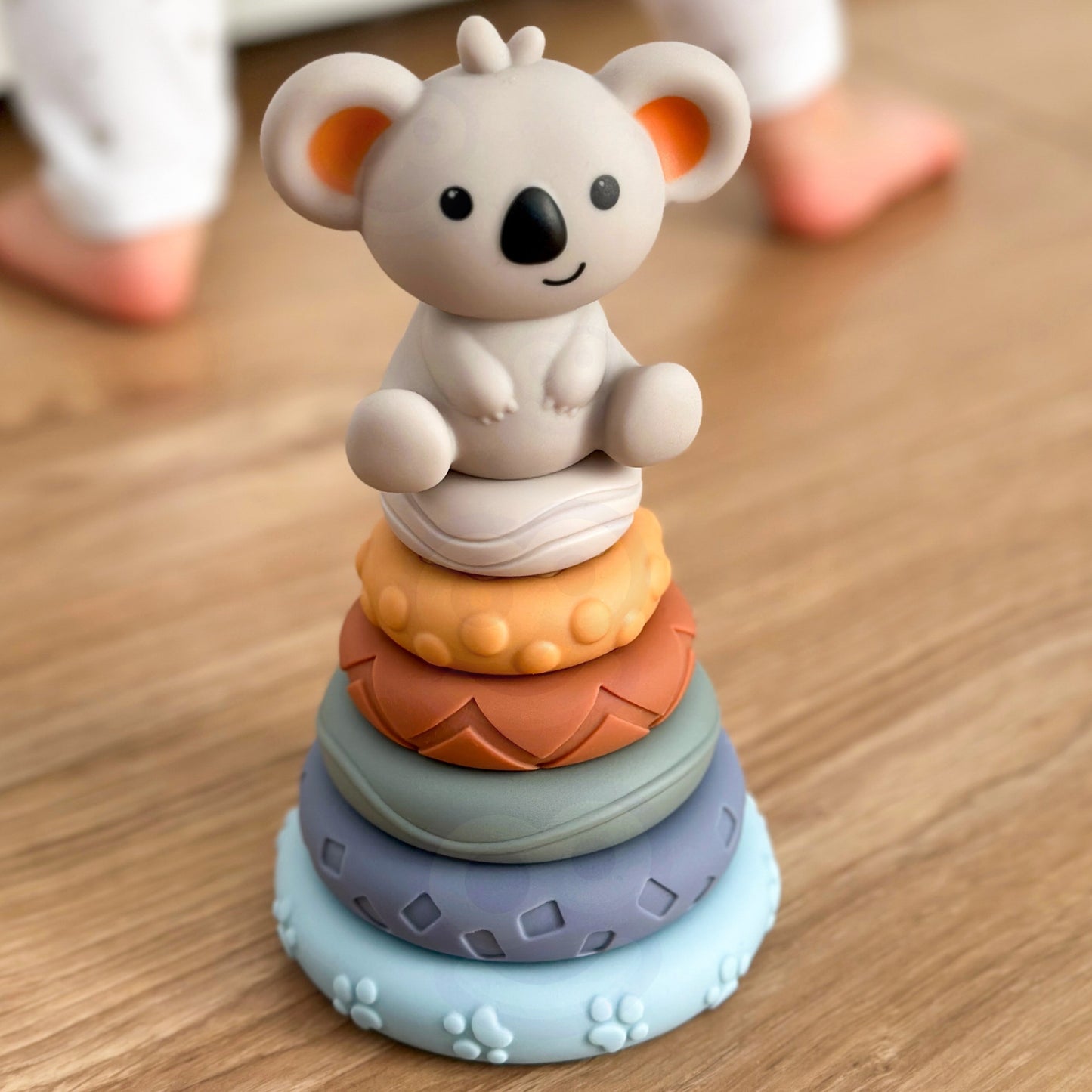 WOOPIE BABY minkštas sensorinis 3 viename rinkinys su meškiuku