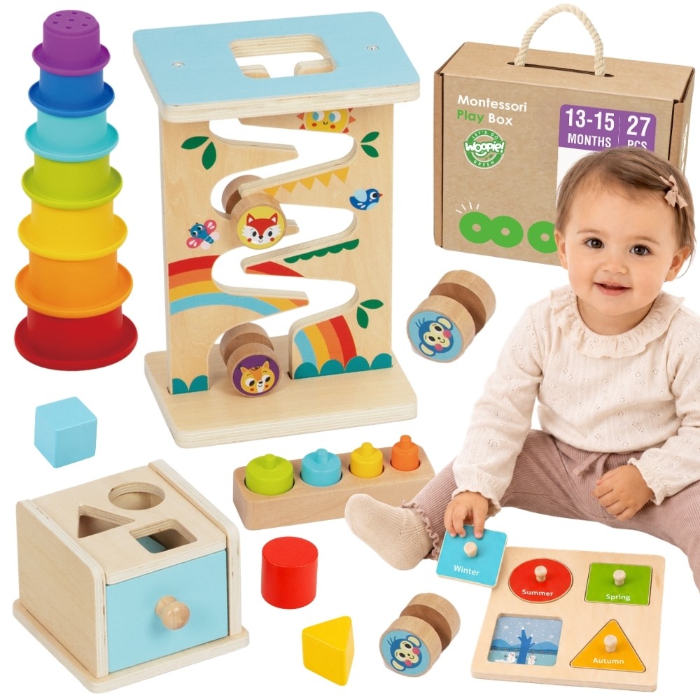 WOOPIE GREEN Montessori sensorinis rinkinys 6 viename