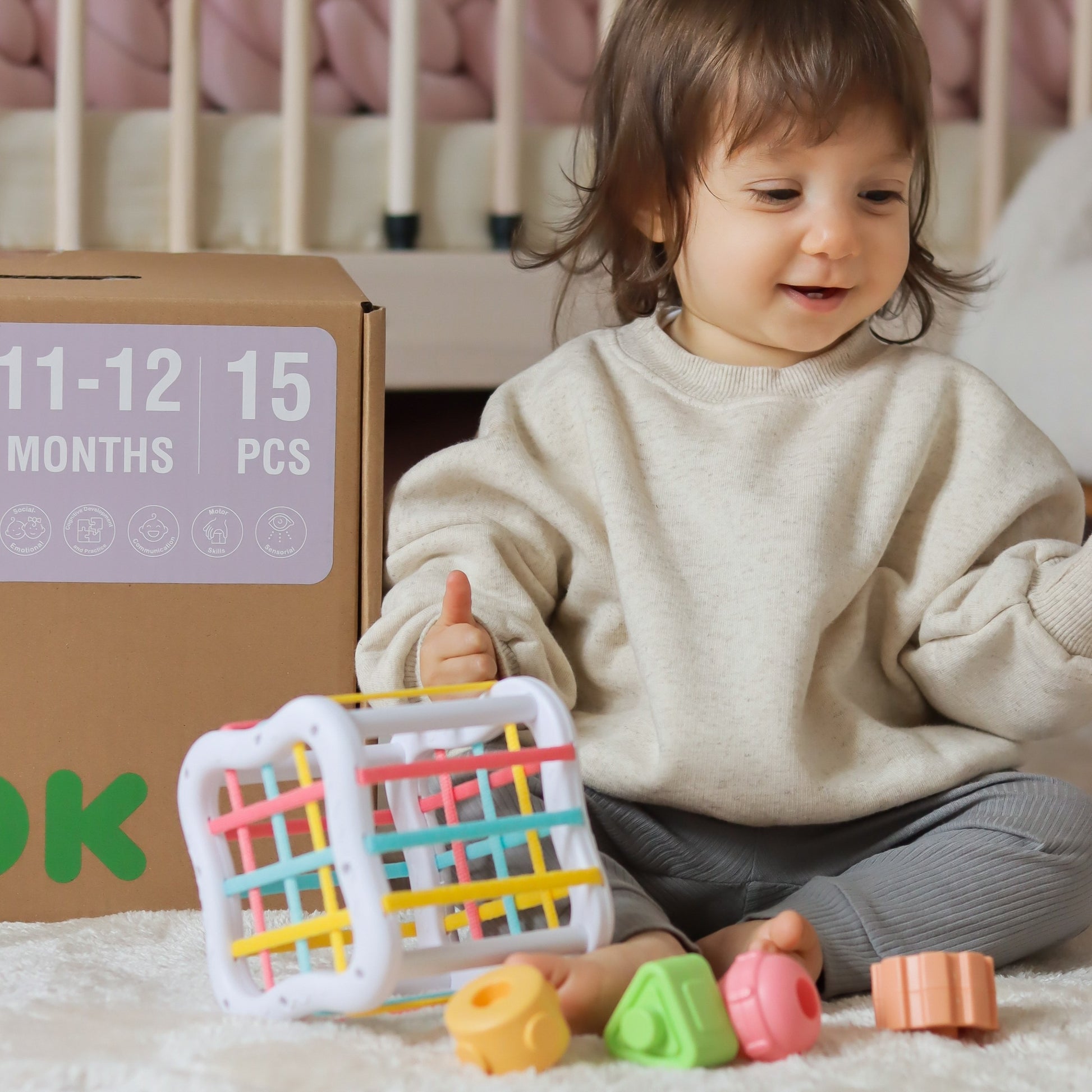 WOOPIE GREEN Montessori edukacinis rinkinys 5 viename – nuotrauka 6