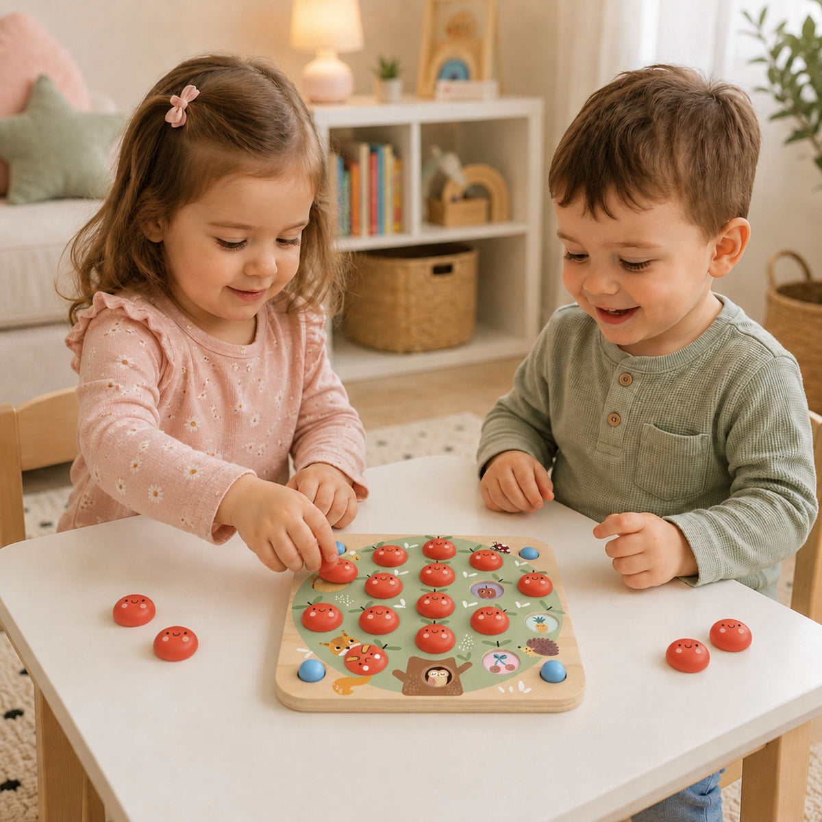 TOOKY TOY medinis atminties žaidimas „Obuoliukai“