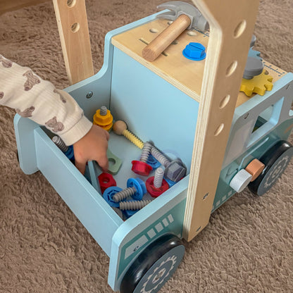 TOOKY TOY medinė vaikštynė ir meistro dirbtuvės – nuotrauka 3