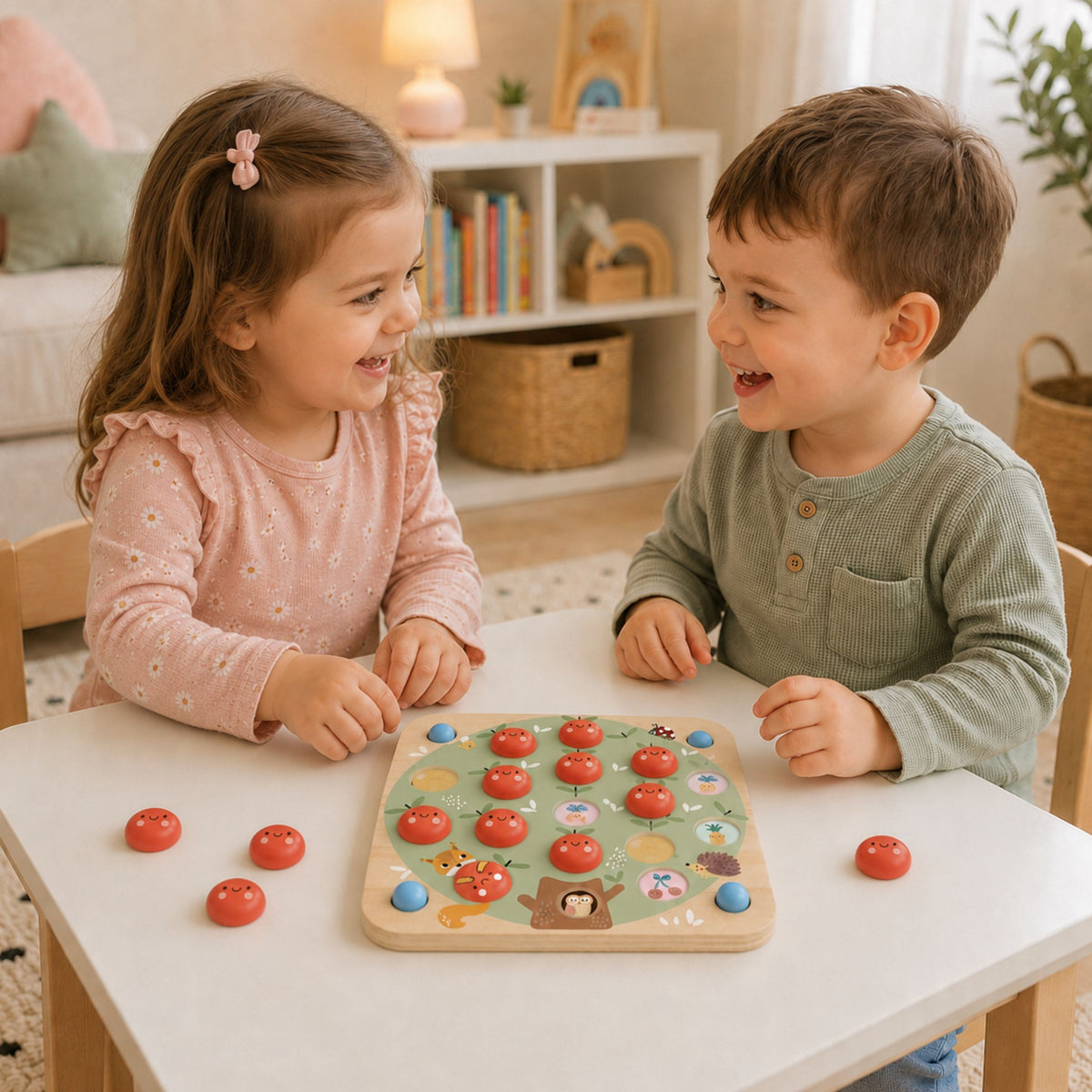 TOOKY TOY medinis atminties žaidimas „Obuoliukai“