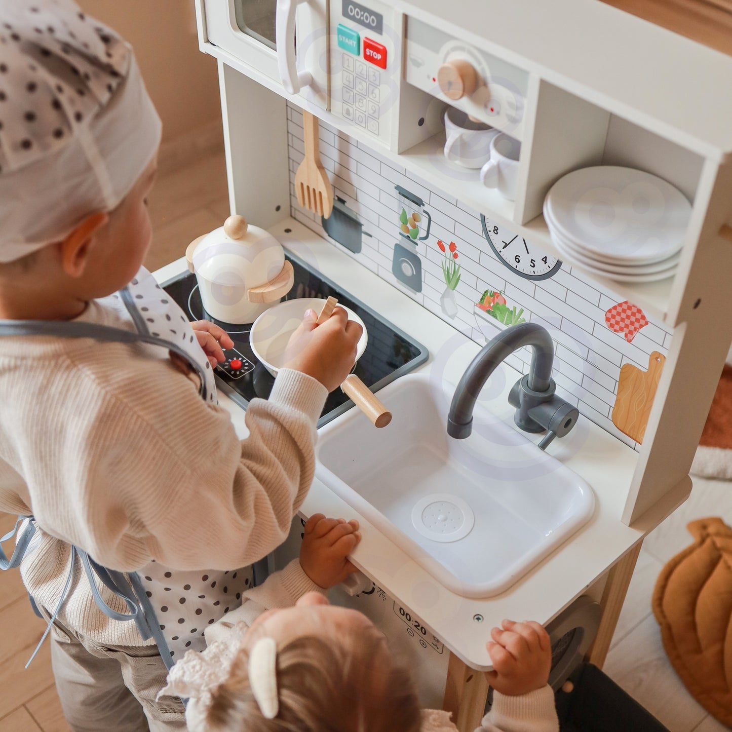 WOOPIE GREEN medinė interaktyvi virtuvėlė 9 viename – nuotrauka 12