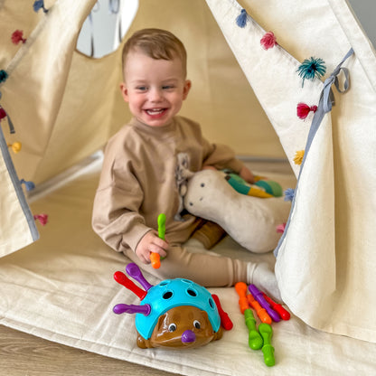 WOOPIE Montessori edukacinė rūšiuoklė „Ežiukas“ 4-in-1 – nuotrauka 2