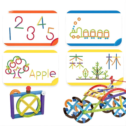 WOOPIE 3D matematinės konstravimo kaladėlės, 155 dalys