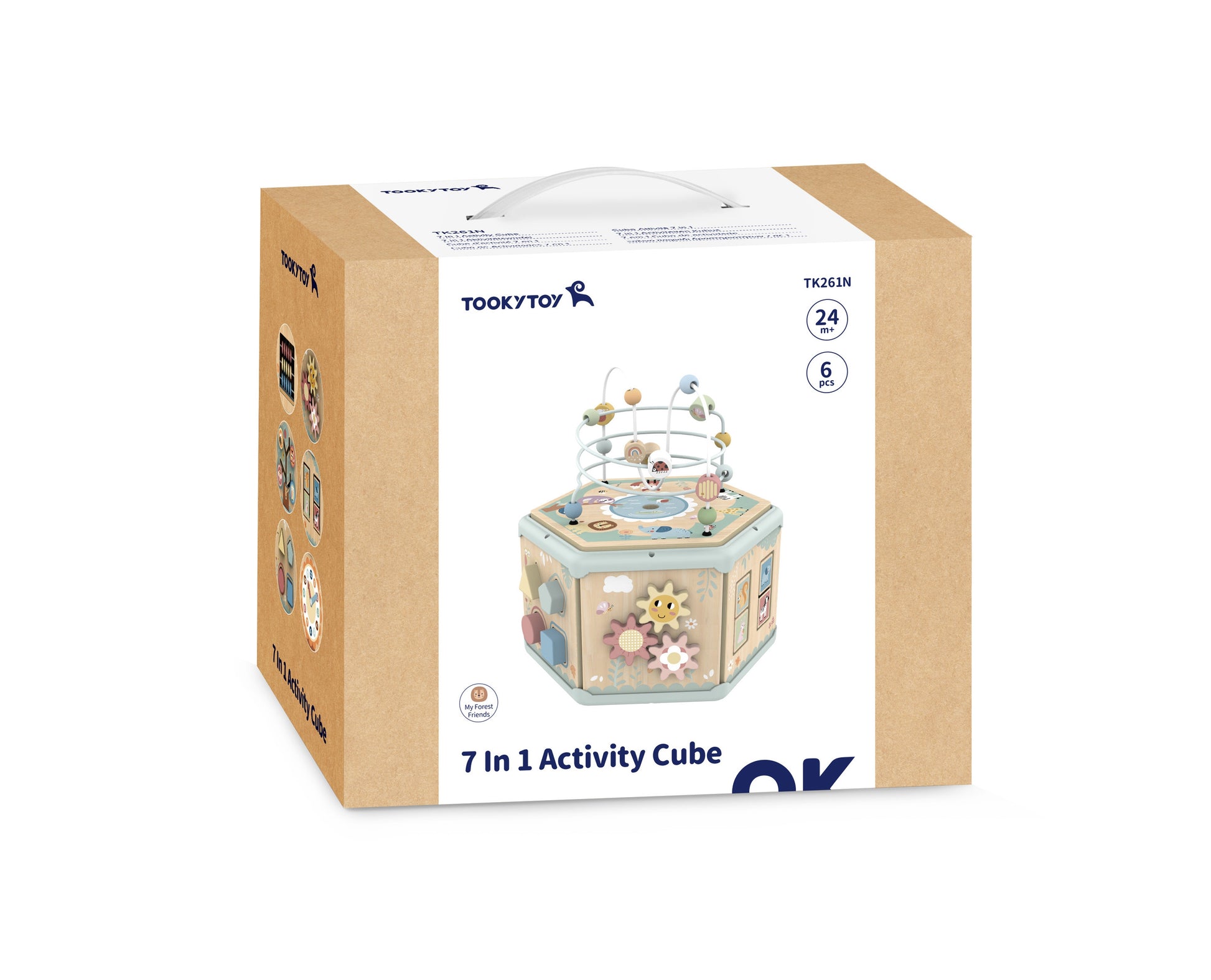 TOOKY TOY Montessori medinė veiklos dėžutė – nuotrauka 16