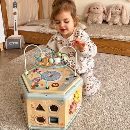 TOOKY TOY Montessori medinė veiklos dėžutė – nuotrauka 7