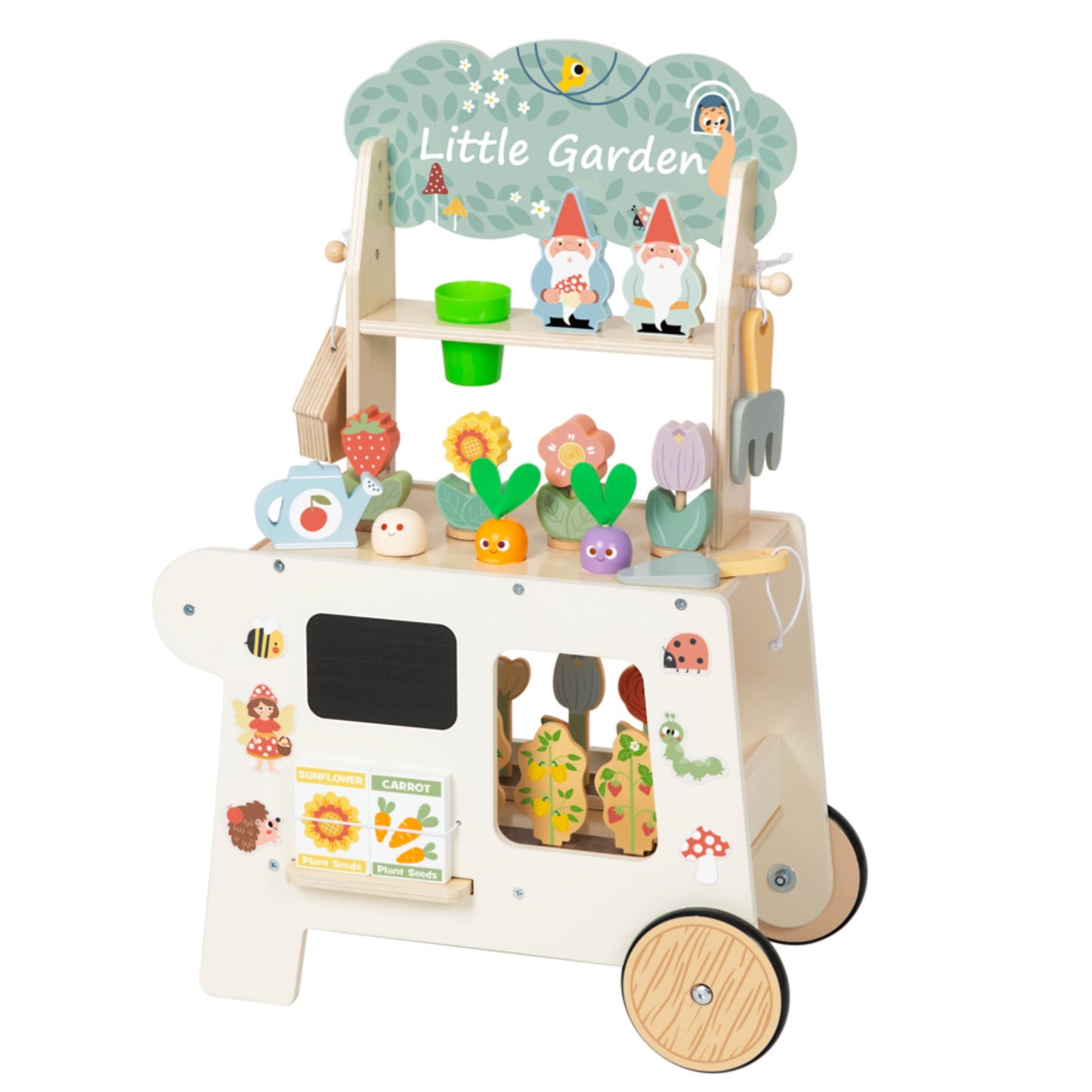 TOOKY TOY Montessori medinis sodo rinkinys, 57 vnt. – nuotrauka 5