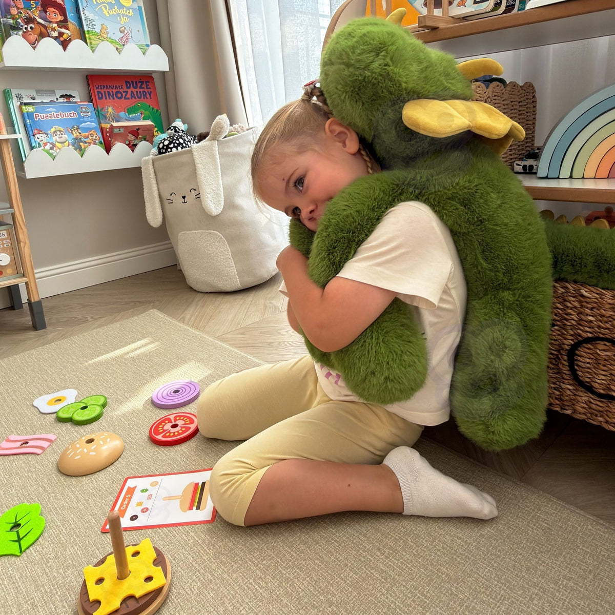 WOOPIE sunkusis sensorinis pliušinis dinozauras, 1,5 kg – nuotrauka 3