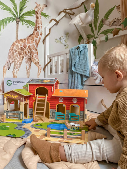 WOOPIE GREEN fermos gyvūnų ir pastatų rinkinys, 18 vnt. – nuotrauka 4