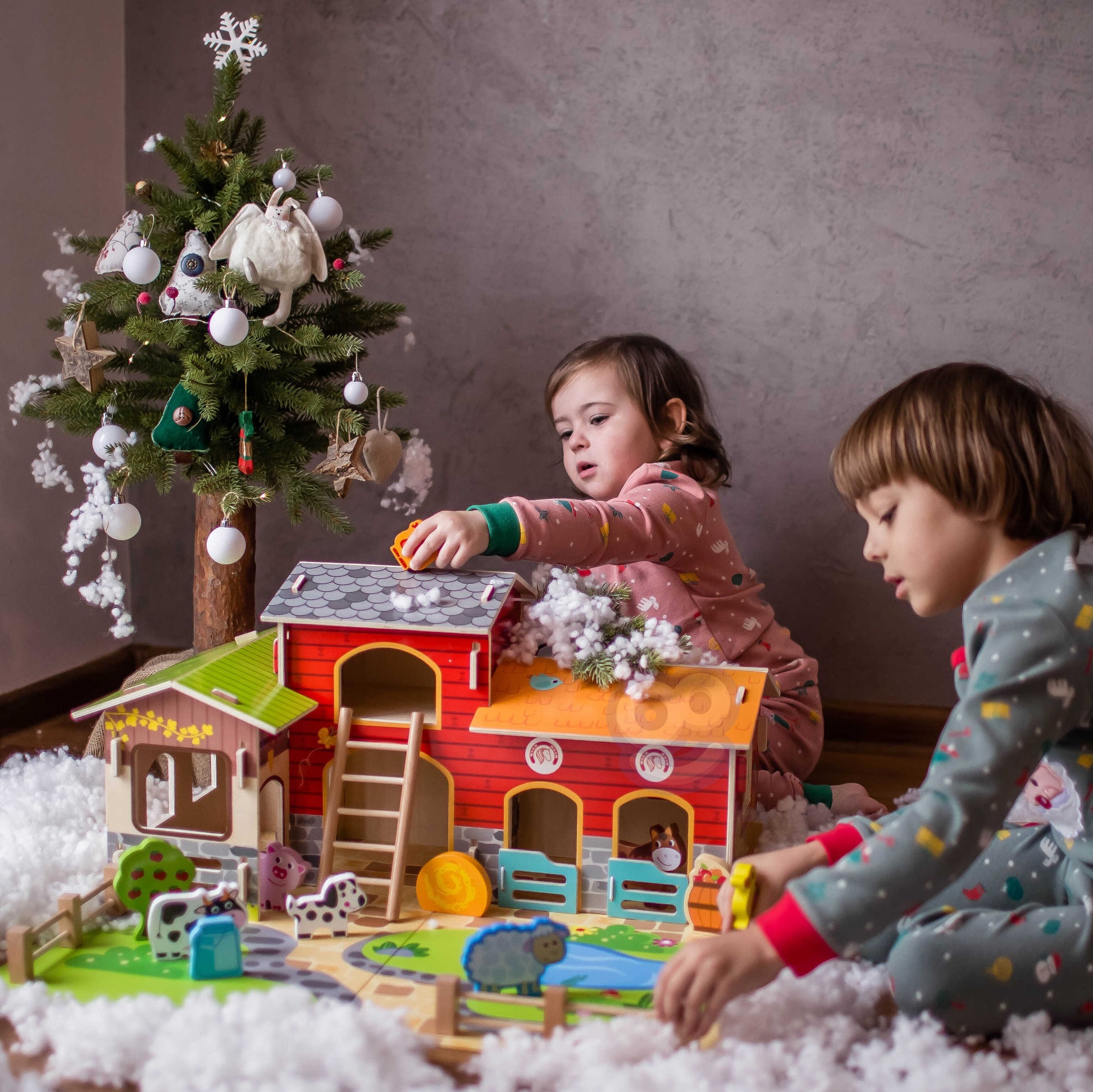 WOOPIE GREEN fermos gyvūnų ir pastatų rinkinys, 18 vnt. – nuotrauka 12