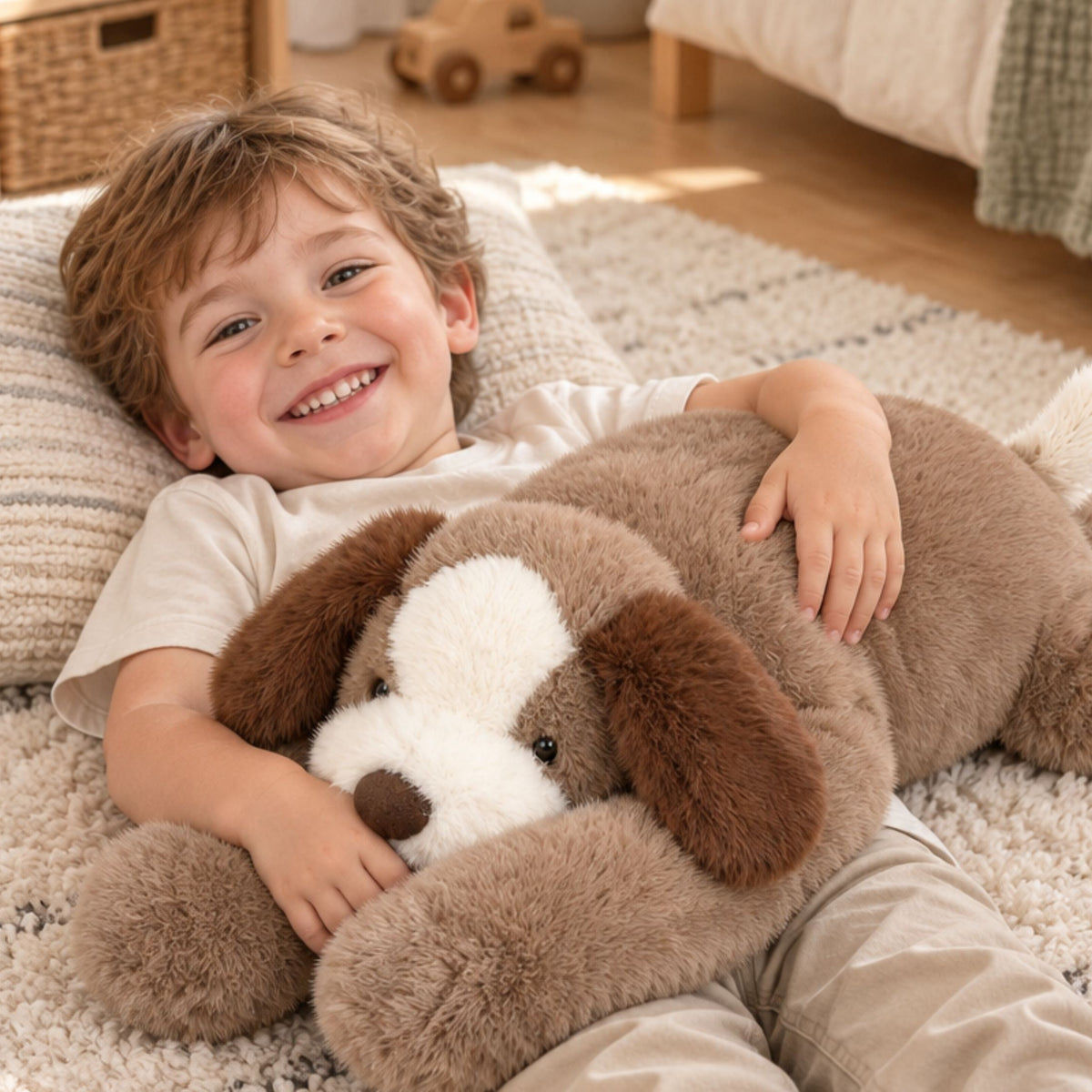 WOOPIE sunkusis sensorinis pliušinis šuniukas, 1,5 kg – nuotrauka 3