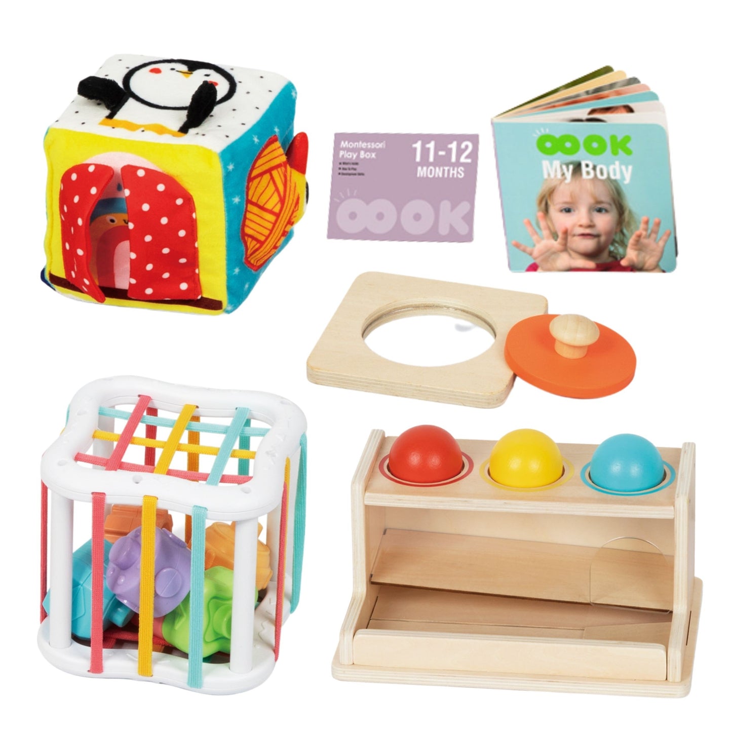 WOOPIE GREEN Montessori edukacinis rinkinys 5 viename – nuotrauka 8