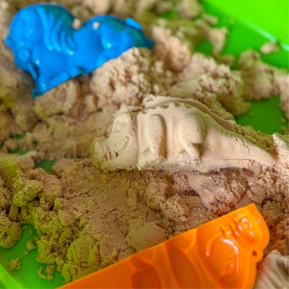 WOOPIE kinetinio smėlio rinkinys „Safari“, 1,5 kg – nuotrauka 5