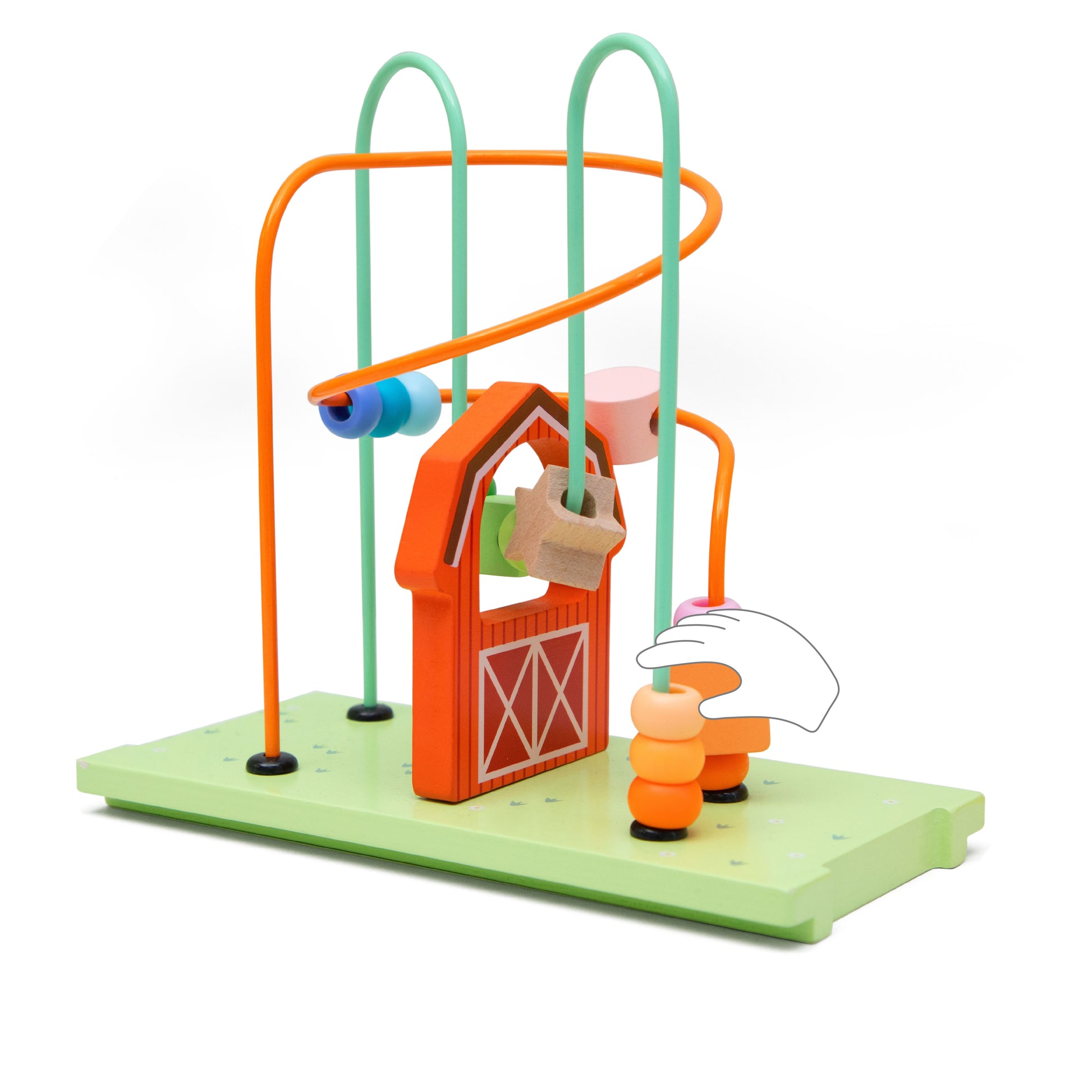 CLASSIC WORLD Montessori veiklos kubas „Linksmasis ūkis“ 10 viename – nuotrauka 12