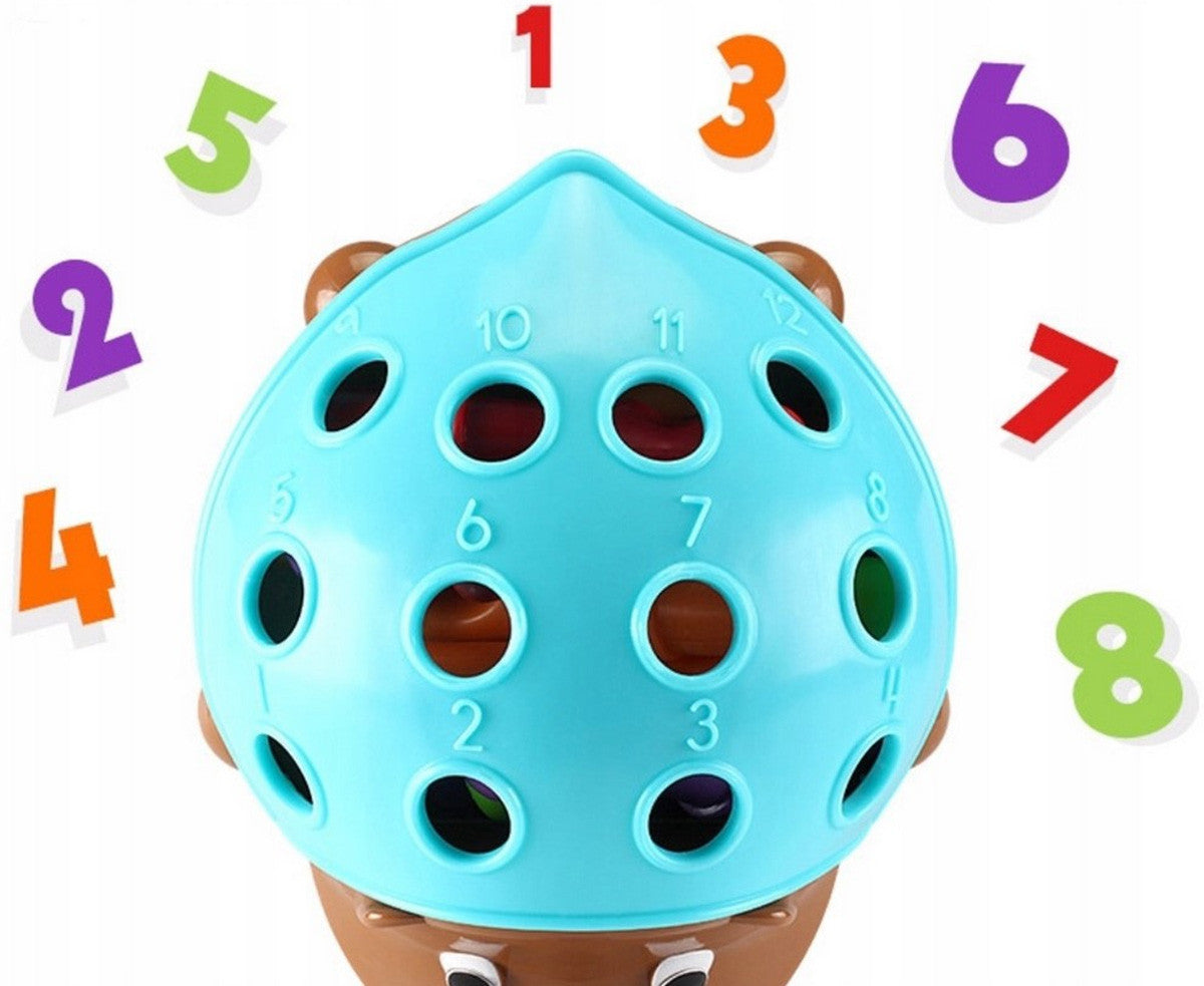 WOOPIE Montessori edukacinė rūšiuoklė „Ežiukas“ 4-in-1 – nuotrauka 12