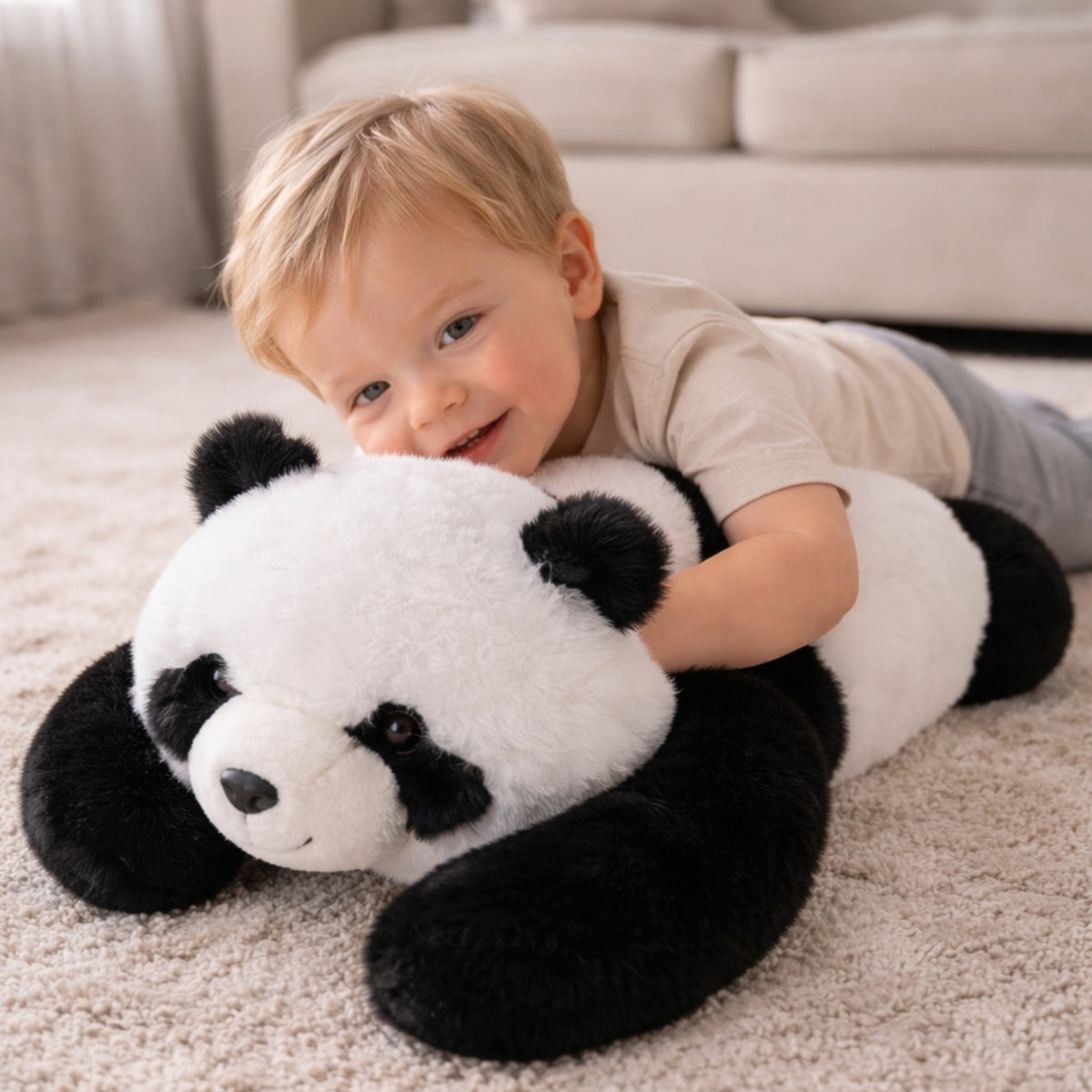 WOOPIE sunkioji sensorinė pliušinė panda, 1,5 kg – nuotrauka 5