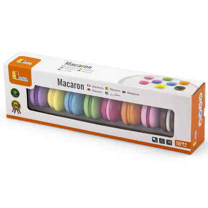 VIGA medinių spalvotų makarunų rinkinys, 8 vnt.