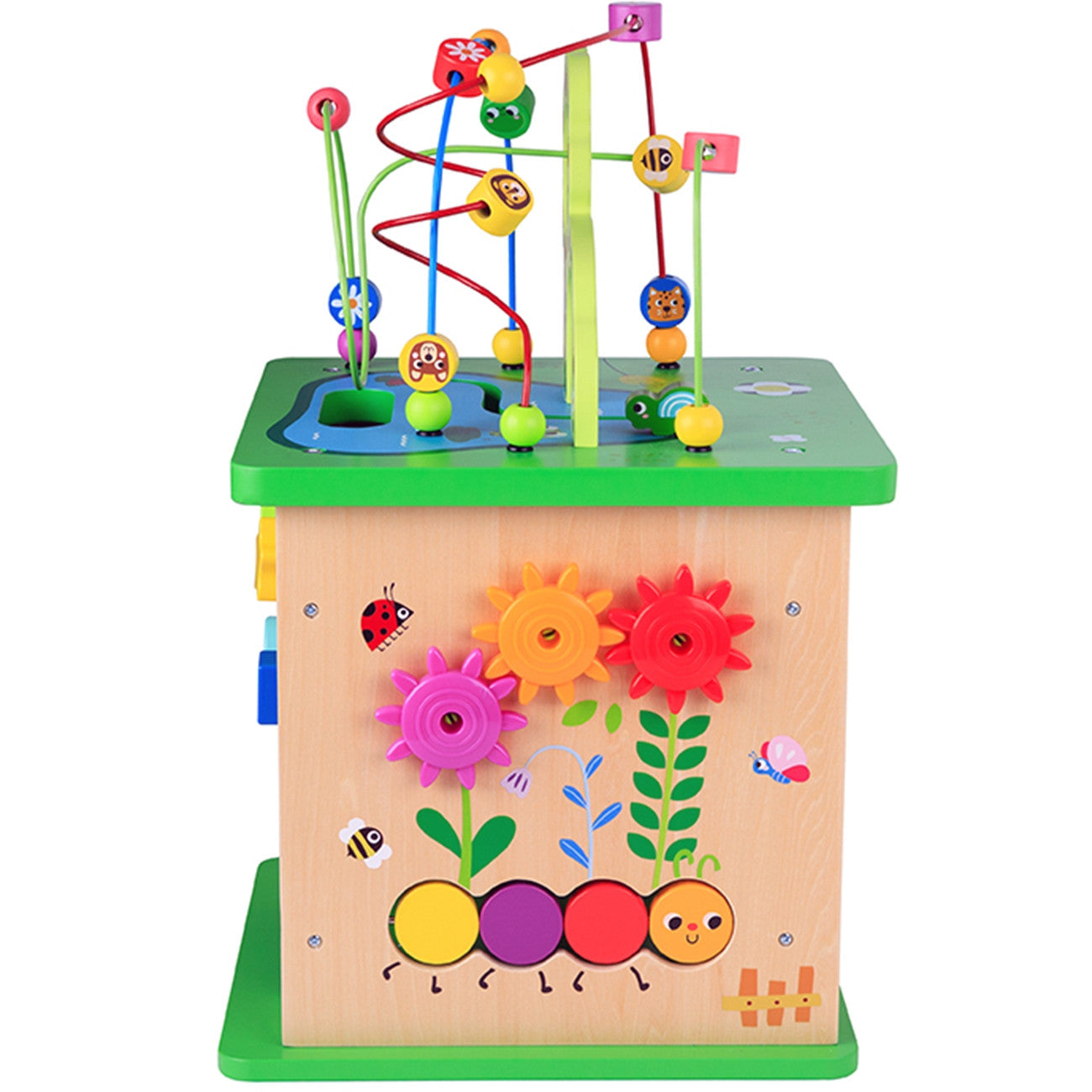TOOKY TOY medinis edukacinis kubas su labirintu – nuotrauka 9