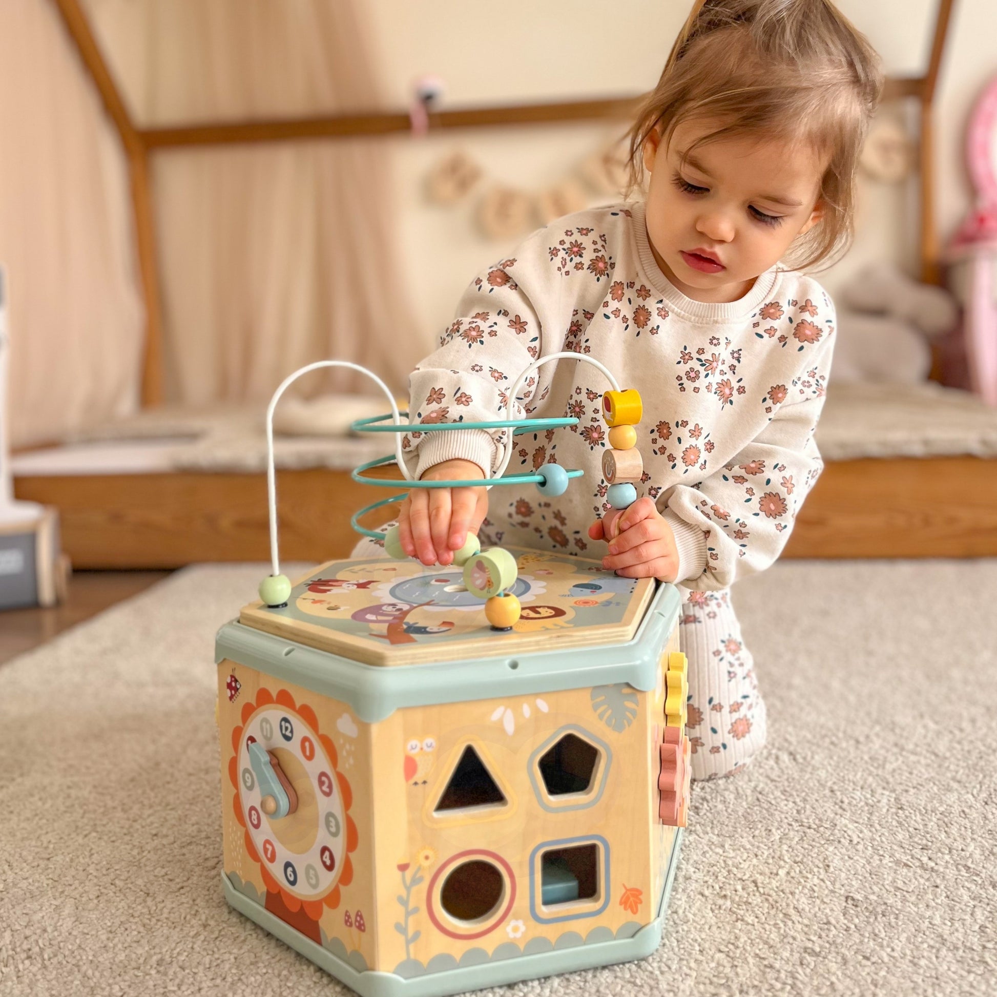 TOOKY TOY Montessori medinė veiklos dėžutė – nuotrauka 10