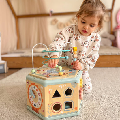 TOOKY TOY Montessori medinė veiklos dėžutė – nuotrauka 10