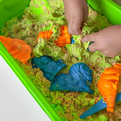 WOOPIE kinetinio smėlio rinkinys „Safari“, 1,5 kg – nuotrauka 4
