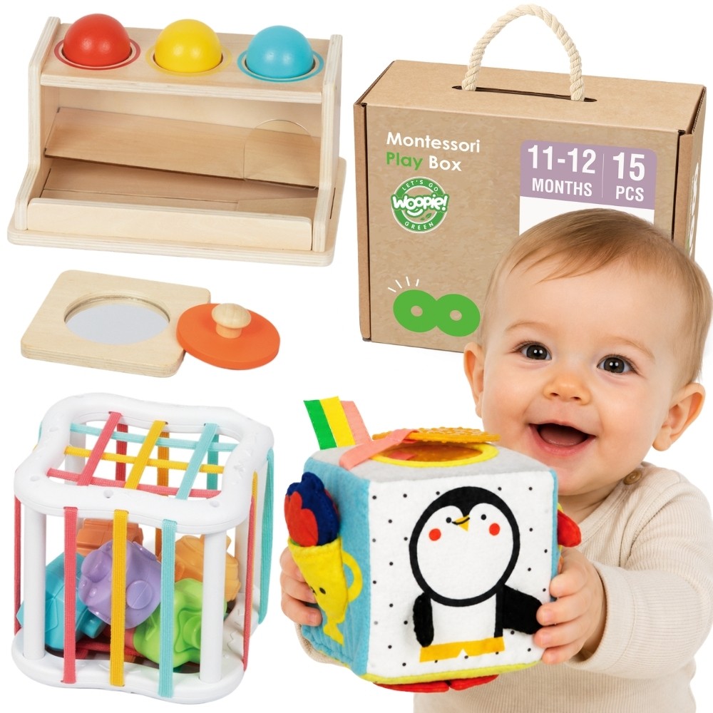 WOOPIE GREEN Montessori edukacinis rinkinys 5 viename
