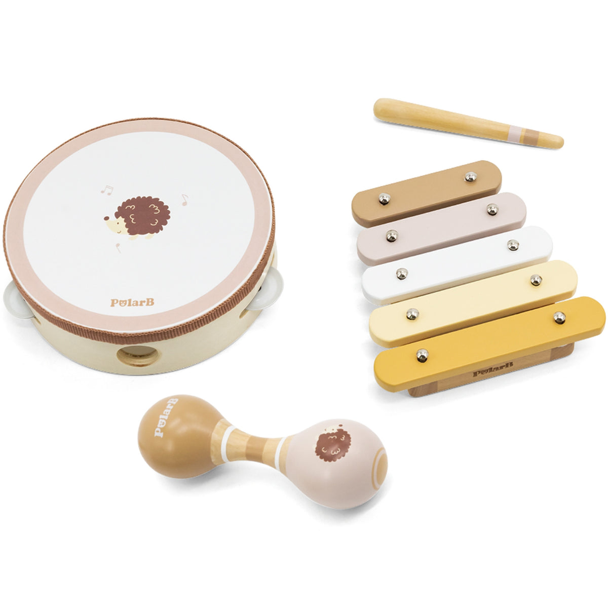 VIGA PolarB medinių muzikos instrumentų rinkinys „Ežiukas“