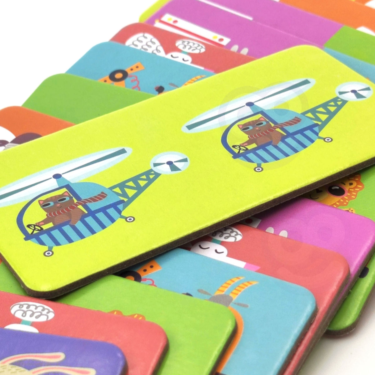 WOOPIE paveikslėlių domino „Gyvūnai ir transportas“, 28 dalys
