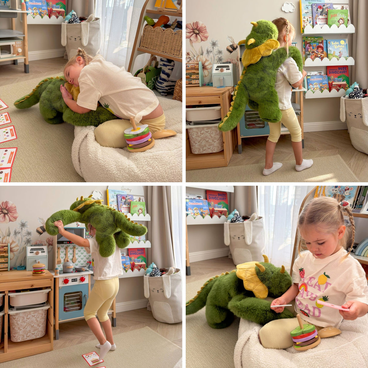 WOOPIE sunkusis sensorinis pliušinis dinozauras, 1,5 kg – nuotrauka 5