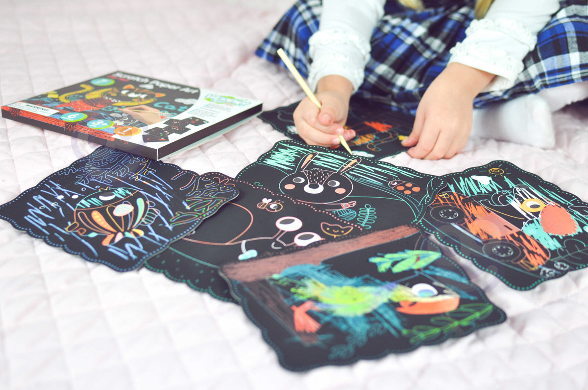 WOOPIE ART&FUN nutrinamų paveikslėlių rinkinys, 7 dalys