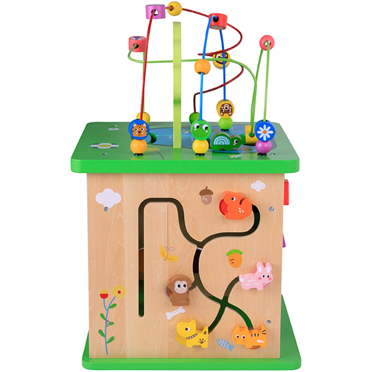 TOOKY TOY medinis edukacinis kubas su labirintu – nuotrauka 7