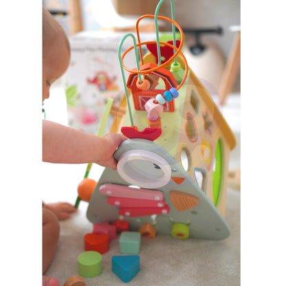 CLASSIC WORLD Montessori veiklos kubas „Linksmasis ūkis“ 10 viename – nuotrauka 4
