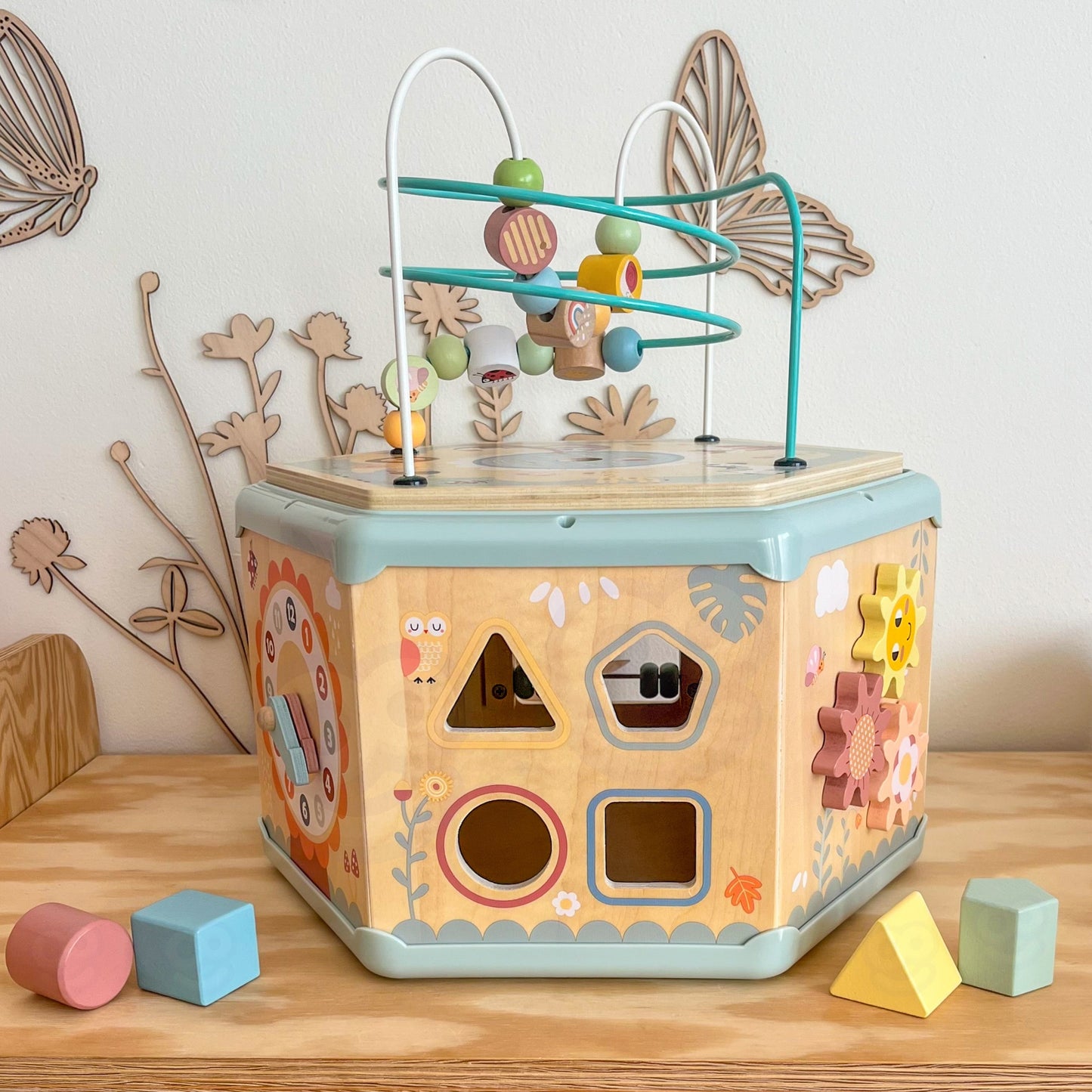 TOOKY TOY Montessori medinė veiklos dėžutė – nuotrauka 11