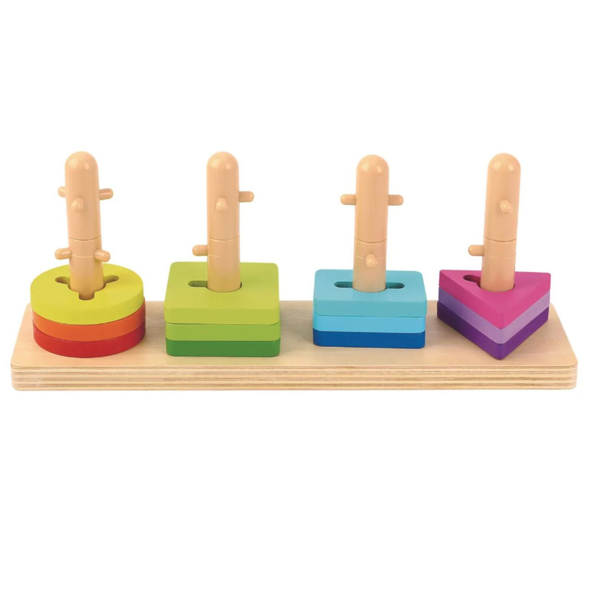 TOOKY TOY medinė Montessori formų ir skaičių rūšiuoklė