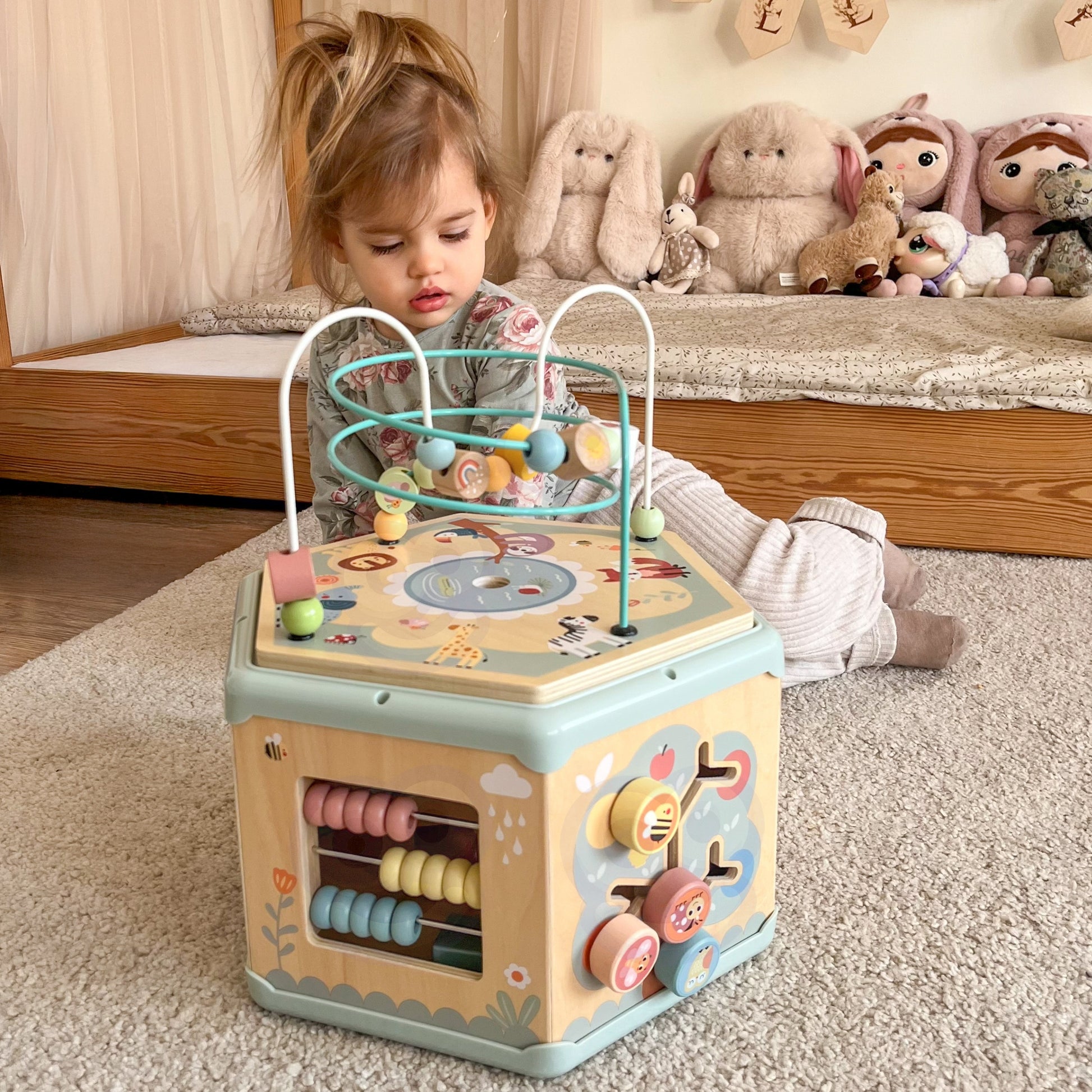 TOOKY TOY Montessori medinė veiklos dėžutė – nuotrauka 3