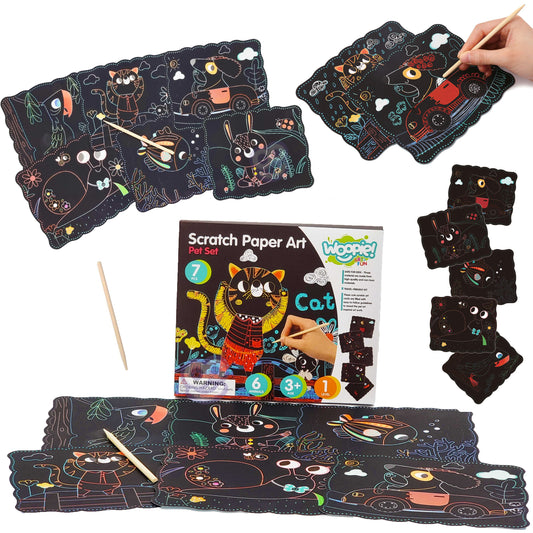 WOOPIE ART&FUN nutrinamų paveikslėlių rinkinys, 7 dalys