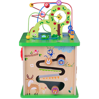 TOOKY TOY medinis edukacinis kubas su labirintu – nuotrauka 8