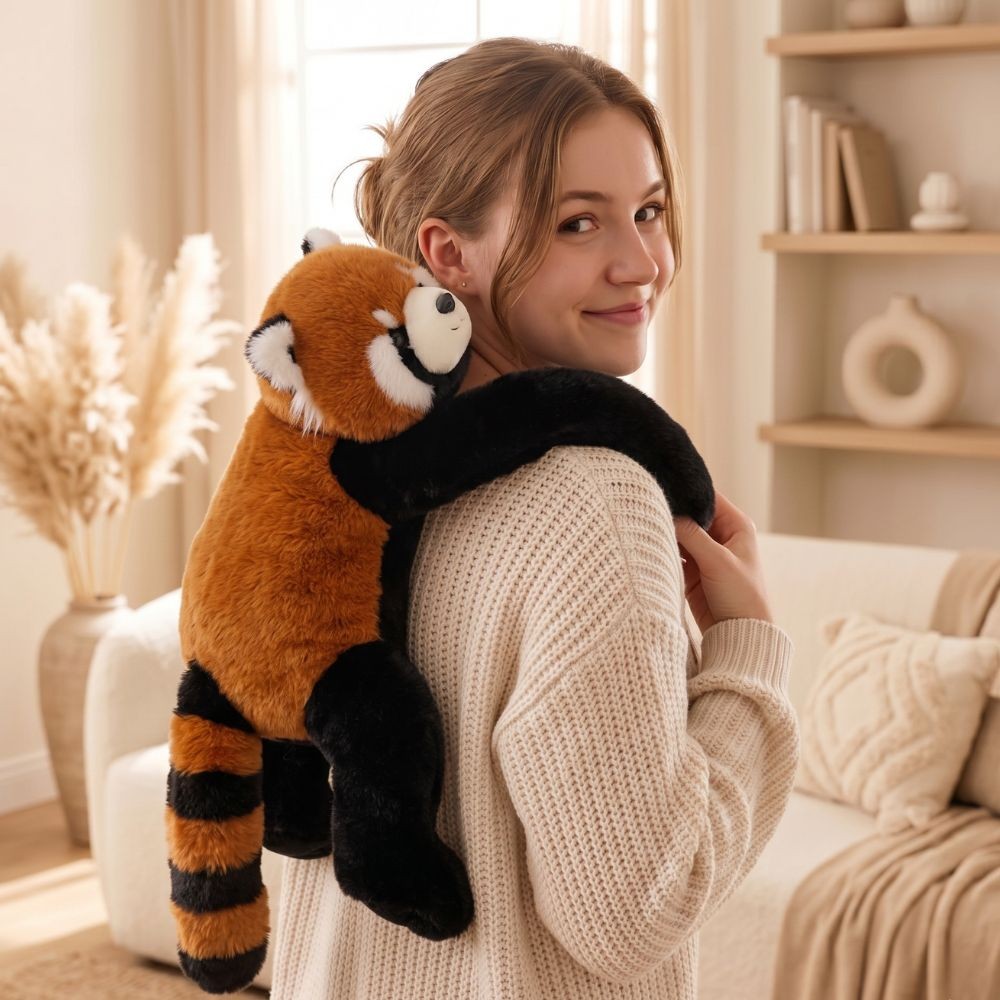 WOOPIE sunkioji sensorinė pliušinė raudonoji panda, 2,5 kg – nuotrauka 4