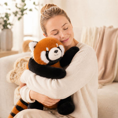 WOOPIE sunkioji sensorinė pliušinė raudonoji panda, 2,5 kg – nuotrauka 3