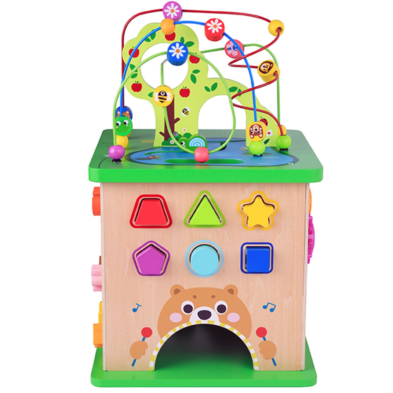 TOOKY TOY medinis edukacinis kubas su labirintu – nuotrauka 10