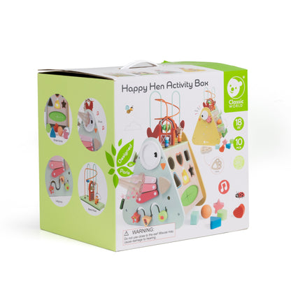 CLASSIC WORLD Montessori veiklos kubas „Linksmasis ūkis“ 10 viename – nuotrauka 15