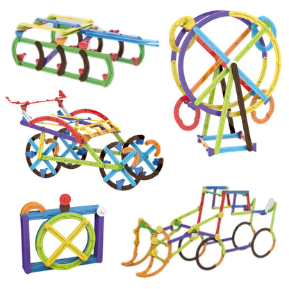 WOOPIE 3D matematinės konstravimo kaladėlės, 155 dalys