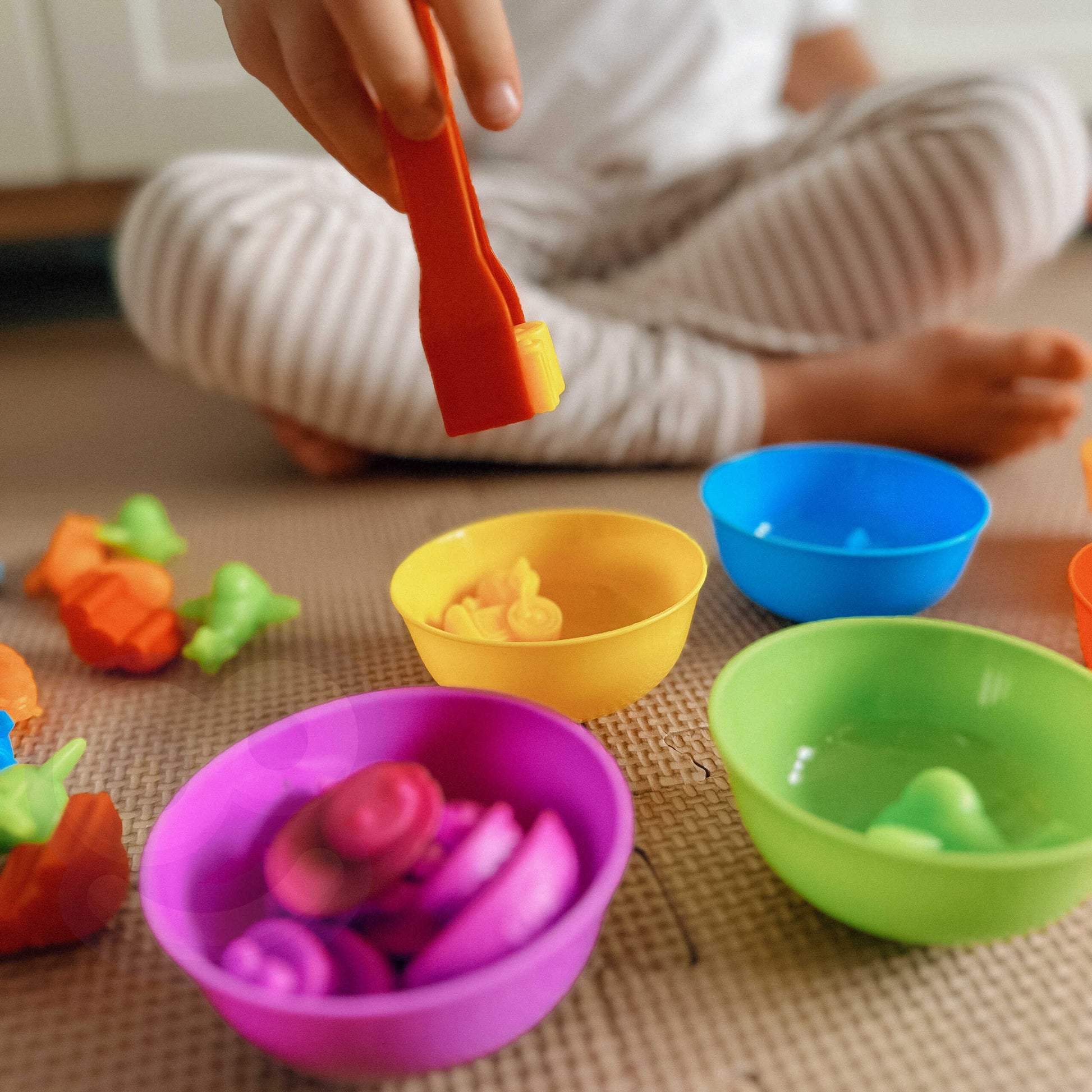 WOOPIE Montessori transporto priemonių spalvų rūšiuoklė, 44 dalys