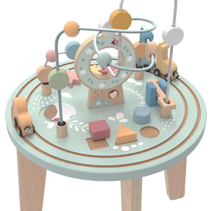 TOOKY TOY medinis Montessori veiklos stalas – nuotrauka 8